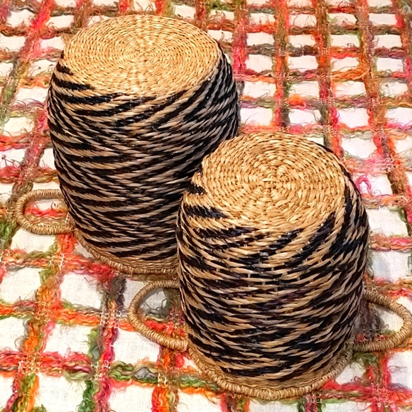 Vietnam 2pc Wicker Baskets Set - Picture 5 of 8